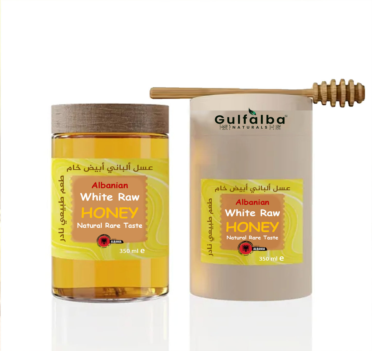 Albanian White Raw Honey Superior (350ml)
