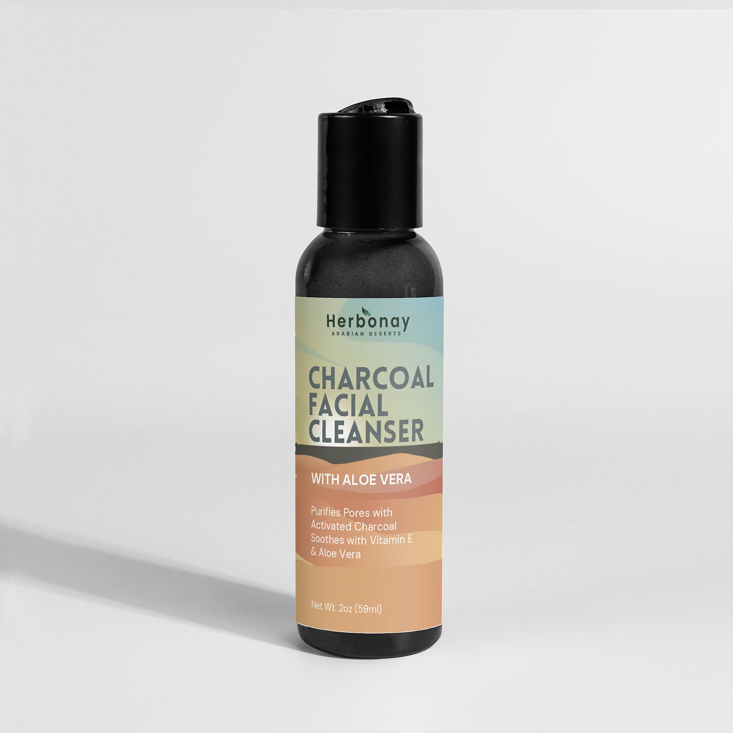 Herbonay Charcoal Facial Cleanser With Aloe