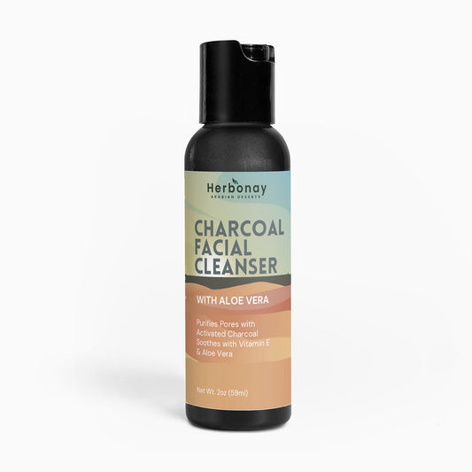 Herbonay Charcoal Facial Cleanser With Aloe