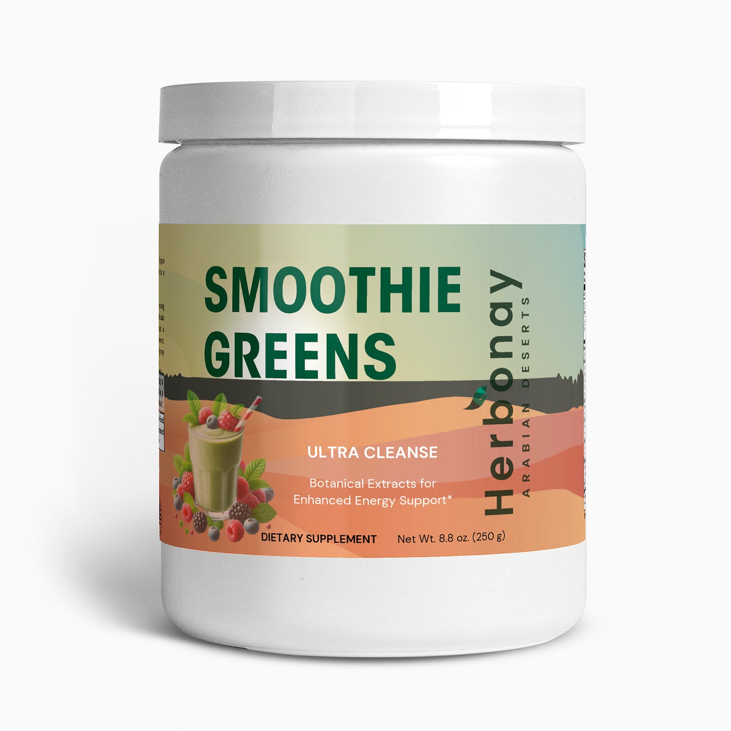 Herbonay Ultra Cleanse Smoothie Greens 8.8oz