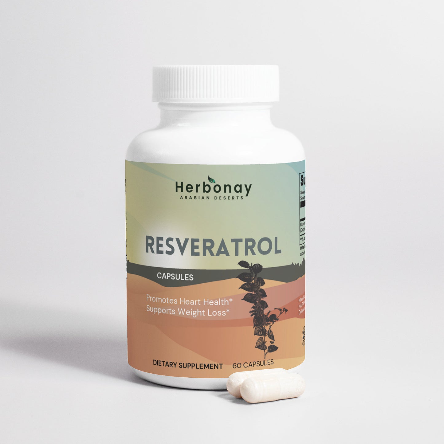 Herbonay Resveratrol 50% 600mg (60 Capsules)